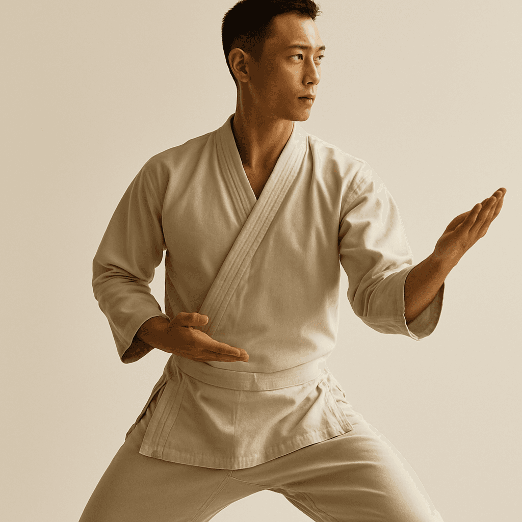 Generic example of a polished martial arts club website hero